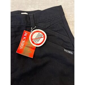 ROCKIES Relaxed Long Rise Black Denim Jeans Pants Womens Size 19 20 Inseam 36‎